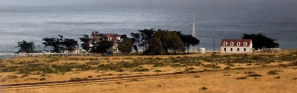 view of Vandenberg Coastline from train