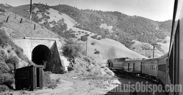 San Luis Obispo Railway Station Train 1920s antique photo reprint California Steam Railway Railwayana Local History United States