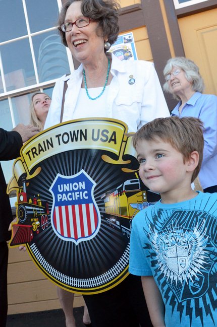 presentation of the Train Town USA designation