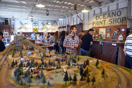 model layout at the Oceano Depot