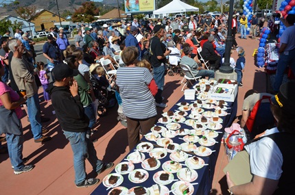 Throngs enjoying Grand Opening Party