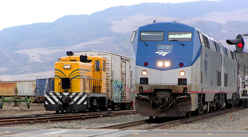 SMVRR and Amtrak locomotives