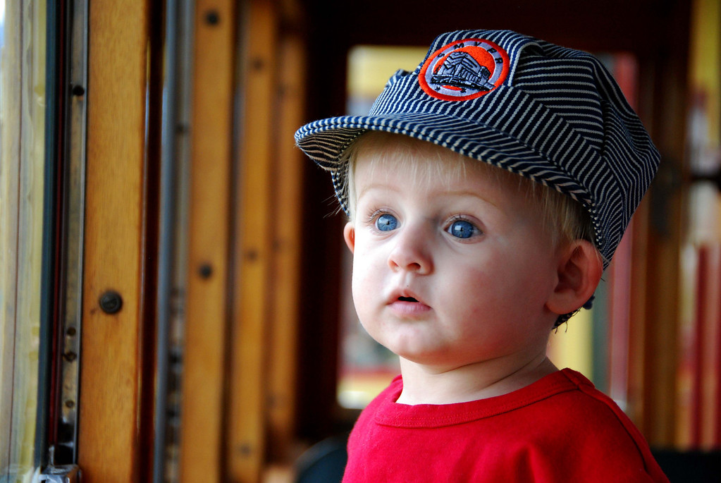 Child in railcar